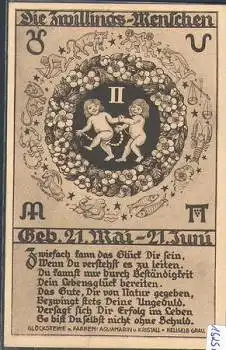 Sternzeichen, Zwillinge mit Eigenschaften, * ca. 1920
