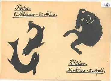 Sternzeichen, Fische, Widder *ca. 1930