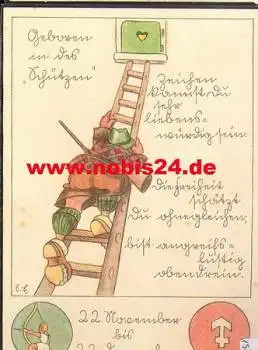 Sternzeichen, Schütze mit Eigenschaften, Nr. 860/12 *ca. 1950