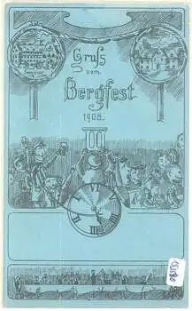 Studentica Gruß vom Bergfest 1908 o ca. 1920