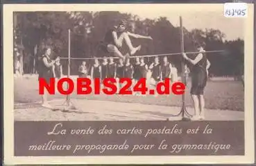 Hochsprung Frauen Leichtathletik ca. 1920 k. Ak
