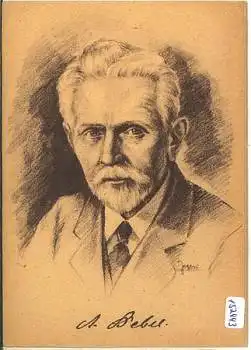 August Bebel, Künstlerkarte Jagers, * ca. 1930
