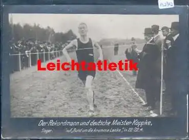 Leichtathletik Deutscher Meister Fritz Köpke Echtfoto 16 x 11,5 cm um 1925