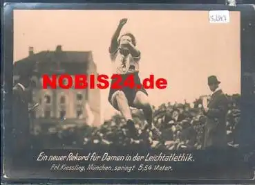 Weitsprung Marie Kiessling Weltrekordsprung Echtfoto 29. Mai 1921