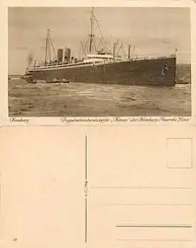 Dampfschiff "Hansa"  ca.1920 Hamburg Amerika Linie