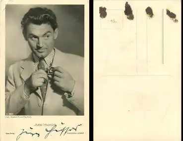Hussels Jupp Starpostkarte vom Ross-Verlag, mit original Autogramm