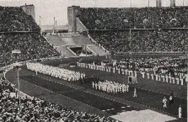 Olympische Spiele 1936, Olympiastadion Sammelbild, keine AK