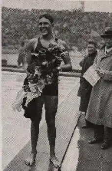 Olympische Spiele 1936 Adolf Kiefer, Rückenschwimmer Sammelbild, keine AK