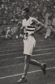 Olympische Spiele 1936, Harold Whitlock, Olympiasieger im Gehen Sammelbild, keine AK