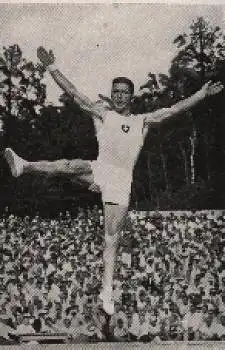 Olympische Spiele 1936 Mack Schweiz beim Sprung Sammelbild, keine AK
