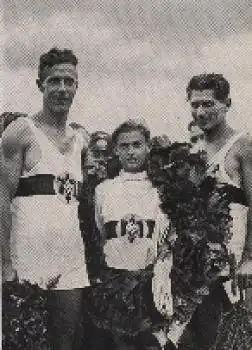 Olympische Spiele 1936 Gustmann u. Adamski mit Steuermann Arend Sammelbild, keine AK