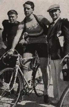 Olympische Spiele 1936 Robert Charpentier, Sieger im Straßenrennen über 100km  Sammelbild, keine AK