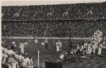 Olympische Spiele 1936 Der Start zum 800m-Endlauf Sammelbild, keine AK