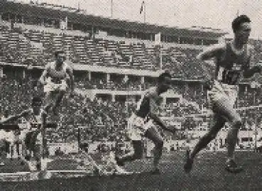 Olympische Spiele 1936, Dompert u. Iso-Hollo, Läufer Sammelbild, keine AK