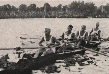 Olympische Spiele 1936 Rudern Eckstein Rom Karl und Menne Sammelbild keine AK