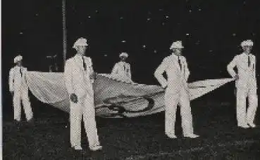 Olympische Spiele 1936, Das Atlastuch der olympischen Flagge Sammelbild, keine AK