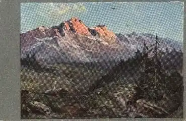 Ansicht mit Bergen Künstlerkarte * ca.1900