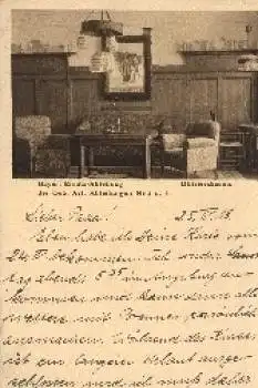 Bayerische Ersatz-Abteilung der Geb. Art. Abteilungen Nr. 2 u. 4 Offizierskasino gebr. 25.04.1918
