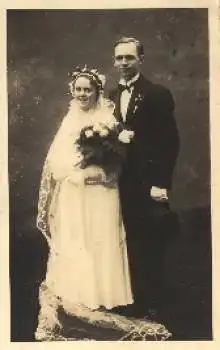 Ehepaar Hochzeitsfoto * ca. 1950