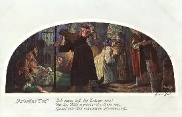 Valentins Tod Künstlerkarte Hans Best * um 1930