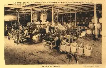 Champagnerkellerei, La Mise en Bouteille, * ca. 1920