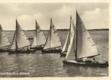 Segelboote Arendsee Altmark o 9.7.1956