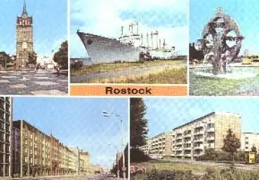 Traditionsschiff Typ Frieden Rostock *ca. 1980