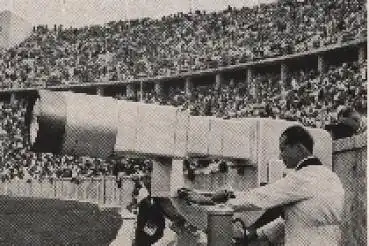 Olympische Spiele 1936 Aufnahmegerät des Fernsehens Sammelbild, keine AK