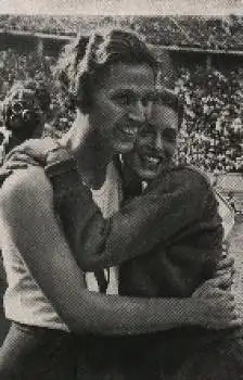 Olympische Spiele 1936 Helen Stephens u. Alice Arden Sammelbild, keine AK