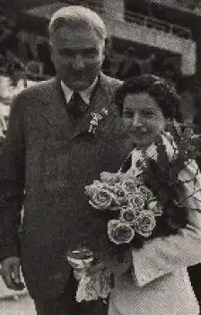 Olympische Spiele 1936, Ilona Elek-Schacherer, Siegerin im Florettfechten Sammelbild, keine AK