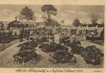 Neufchatel Auf dem Heldenfriedhof gebr. 1915