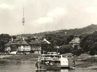 Elbdampfer Fernsehturm Dresden Wachwitz Pillnitz * ca. 1970