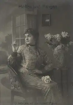 Junge Frau Hoffen und Bange (Nr. 34627-6), Spruch * ca. 1920