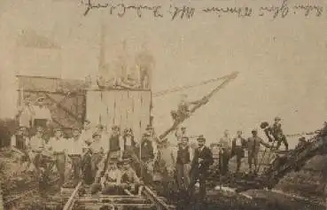 Bergbauarbeiter, Echtfoto, gebr. ca. 1920