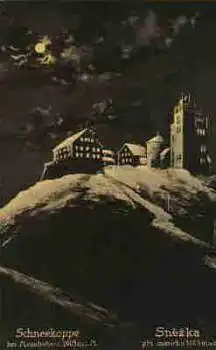 Schneekoppe bei Mondschein Riesengebirge * ca. 1930
