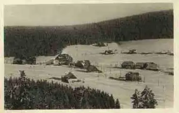 Pomezni boudy Grenzbaude Kleinaupa AK 1952