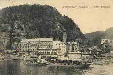 Elbdampfschiff "Karlsbad" vor Herrnskretschen o um 1909