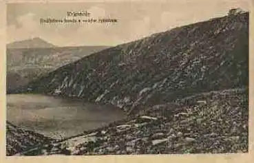 Riesengebirge Jindrichova bouda velkym rybnikem * ca. 1920