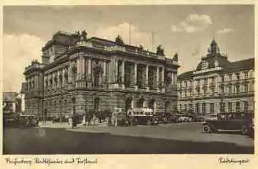 Reichenberg Stadttheater und Postamt Sudetengau o 31.3.1941