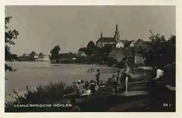 Hohlen Holany bei Böhmisch Leipa Badestrand gebr. ca. 1930