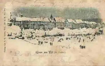 Wyl St. Gallen Winterlitho o 26.12.1899