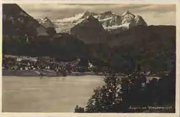 Lungern mit Wetterhorngruppe o 5.8.1928