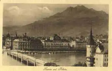 Luzern mit Pilatus * ca. 1930