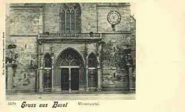 Basel Münsterportal *ca. 1900