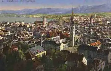 Zürich vom Polytechnikum *ca. 1920
