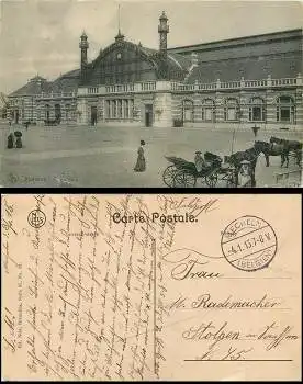 Malines Bahnhof Mechelen o 4.1.1915