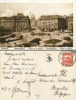 Budapest, Freiheitsplatz o 14.8.1929