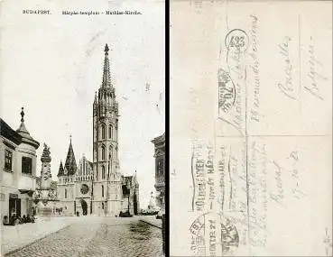 Budapest, Mathias-Kirche o 19.10.1922