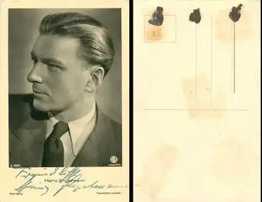 Engelmann Heinz Starpostkarte vom Ross-Verlag, mit original Autogramm