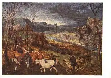 Bruegel Künstlerkarte "Der Herbst" * ca. 1960